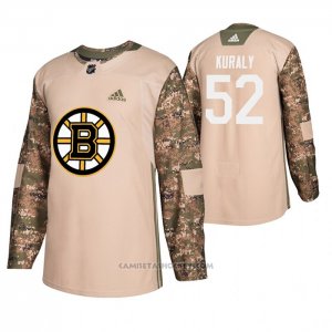 Camiseta Hockey Boston Bruins Sean Kuraly Veterans Day Camuflaje