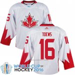 Camiseta Hockey Canada Jonathan Toews 2016 World Cup Blanco