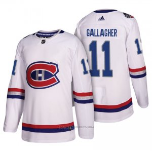 Camiseta Hockey Hombre Montreal Canadiens 11 Brendan Gallagher Blanco