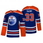 Camiseta Edmonton Oilers Cam Talbot Alternato Adidas Autentico Azul