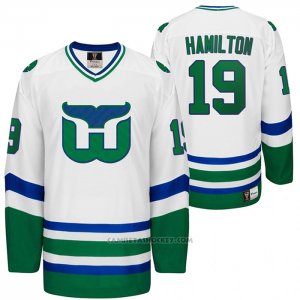 Camiseta Hockey Hartford Whalers Night Dougie Hamilton Heritage Throwback Blanco