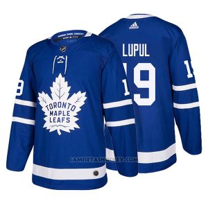 Camiseta Hockey Hombre Toronto Maple Leafs 19 Joffrey Lupul Home 2017-2018 Azul
