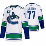 Camiseta Hockey Vancouver Canucks 77 Nikolay Goldobin 2019-20 Segunda Autentico Blanco