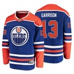 Camiseta Edmonton Oilers Jason Garrison Alternato Breakaway Azul