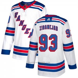 Camiseta Hockey New York Rangers 93 Mika Zibanejad Road Autentico Blanco