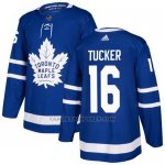 Camiseta Hockey Nino Toronto Maple Leafs 16 Darcy Tucker Azul Home Autentico Stitched