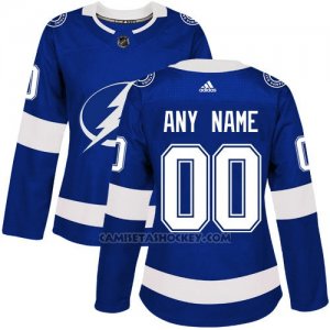 Camiseta Hockey Mujer Tampa Bay Lightning Primera Personalizada Azul