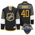 Camiseta Hockey Minnesota Wild 40 Devan Dubnyk 2016 All Star Negro