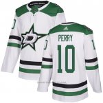 Camiseta Hockey Dallas Stars 10 Corey Perry Road Autentico Blanco