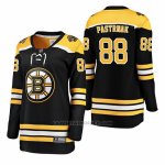Camiseta Hockey Mujer Boston Bruins 88 David Pastrnak Home Breakaway Jugador Negro
