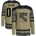 Camiseta Hockey New York Rangers Personalizada Military Appreciation Team Autentico Practice Camuflaje