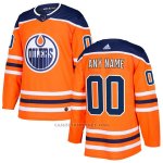 Camiseta Hockey Nino Edmonton Oilers Primera Personalizada Naranja