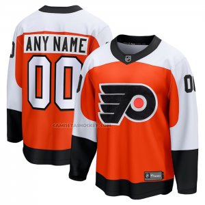 Camiseta Hockey Philadelphia Flyers Primera Premier Breakaway Personalizada Naranja