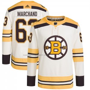 Camiseta Hockey Boston Bruins Brad Marchand Primegreen Autentico Pro Crema