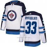 Camiseta Hockey Winnipeg Jets 33 Dustin Byfuglien Road Autentico Blanco