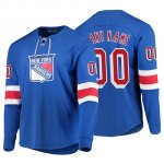Camiseta New York Rangers Custom Platinum Azul