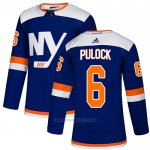 Camiseta Hockey New York Islanders 6 Ryan Pulock Autentico Alterno Azul