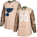 Camiseta Hockey Hombre St. Louis Blues Camo Autentico 2017 Veterans Day Stitched Personalizada