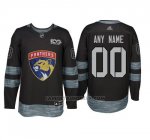 Camiseta Hockey Hombre Florida Panthers Personalizada Negro