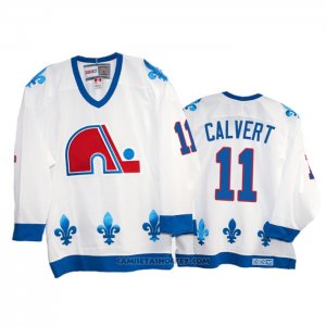 Camiseta Hockey Quebec Nordiques Matt Calvert Heritage Vintage Replica 1991-95 Blanco