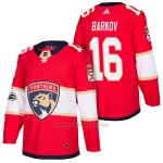 Camiseta Hockey Hombre Autentico Florida Panthers 16 Aleksander Barkov Home 2018 Rojo