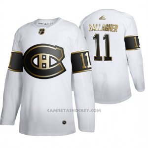 Camiseta Hockey Montreal Canadiens Brendan Gallagher Golden Edition Autentico Blanco