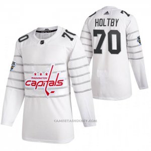 Camiseta Hockey Washington Capitals Braden Holtby Autentico 2020 All Star Blanco