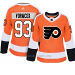 Camiseta Mujer Flyers 93 Jakub Voracek Adizero Jugador Home Naranja
