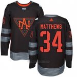 Camiseta Hockey Nino America del Norte Auston Matthews 34 Premier 2016 World Cup Negro