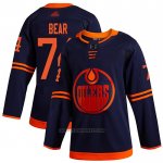 Camiseta Hockey Edmonton Oilers 74 Ethan Bear Alterno Autentico Azul