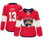 Camiseta Mujer Florida Panthers 13 Mark Pysyk Adizero Jugador Home Rojo