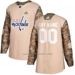 Camiseta Hockey Hombre Washington Capitals Camo Autentico 2017 Veterans Day Stitched Personalizada