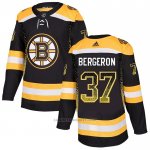 Camiseta Hockey Boston Bruins Patrice Bergeron Drift Fashion Negro
