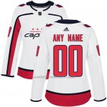 Camiseta Hockey Mujer Washington Capitals Segunda Personalizada Blanco
