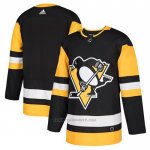 Camiseta Hockey Pittsburgh Penguins Blank Primera Autentico Negro