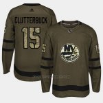 Camiseta New York Islanders Cal Clutterbuck Camo Salute To Service