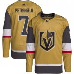 Camiseta Hockey Vegas Golden Knights Alex Pietrangelo Primera Primegreen Autentico Pro Oro