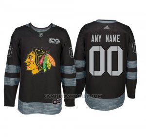 Camiseta Hockey Hombre Chicago Blackhawks Personalizada Negro