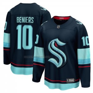 Camiseta Hockey Seattle Kraken Matty Beniers Premier Breakaway Azul