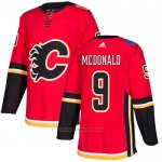 Camiseta Hockey Calgary Flames 9 Mcdonald Primera Autentico Rojo