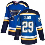 Camiseta Hockey St. Louis Blues 29 Vince Dunn Primera Autentico Azul