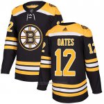 Camiseta Hockey Boston Bruins 12 Adam Oates Primera Autentico Negro