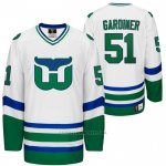 Camiseta Hockey Hartford Whalers Night Jake Gardiner Heritage Throwback Blanco