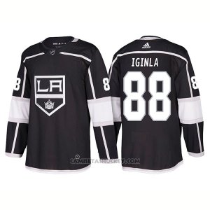 Camiseta Hockey Hombre Los Angeles Kings 88 Jarome Iginla Home 2018 Negro