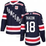 Camiseta Hockey New York Rangers 18 Walt Tkaczuk 2018 Winter Classic Azul