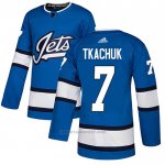 Camiseta Hockey Winnipeg Jets 7 Keith Tkachuk Alterno Autentico Azul