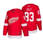 Camiseta Hockey Hombre Autentico Detroit Red Wings 83 Trevor Daley Home 2018 Rojo