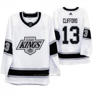 Camiseta Hockey Los Angeles Kings Kyle Clifford Heritage Throwback Blanco