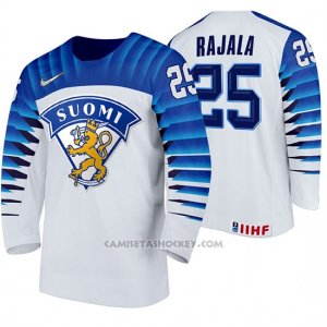 Camiseta Hockey Finlandia Toni Rajala Home 2020 IIHF World Championship Blanco