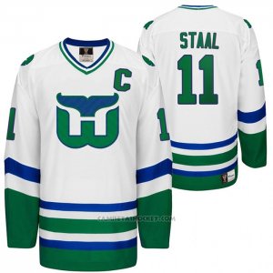 Camiseta Hockey Hartford Whalers Night Jordan Staal Heritage Throwback Blanco